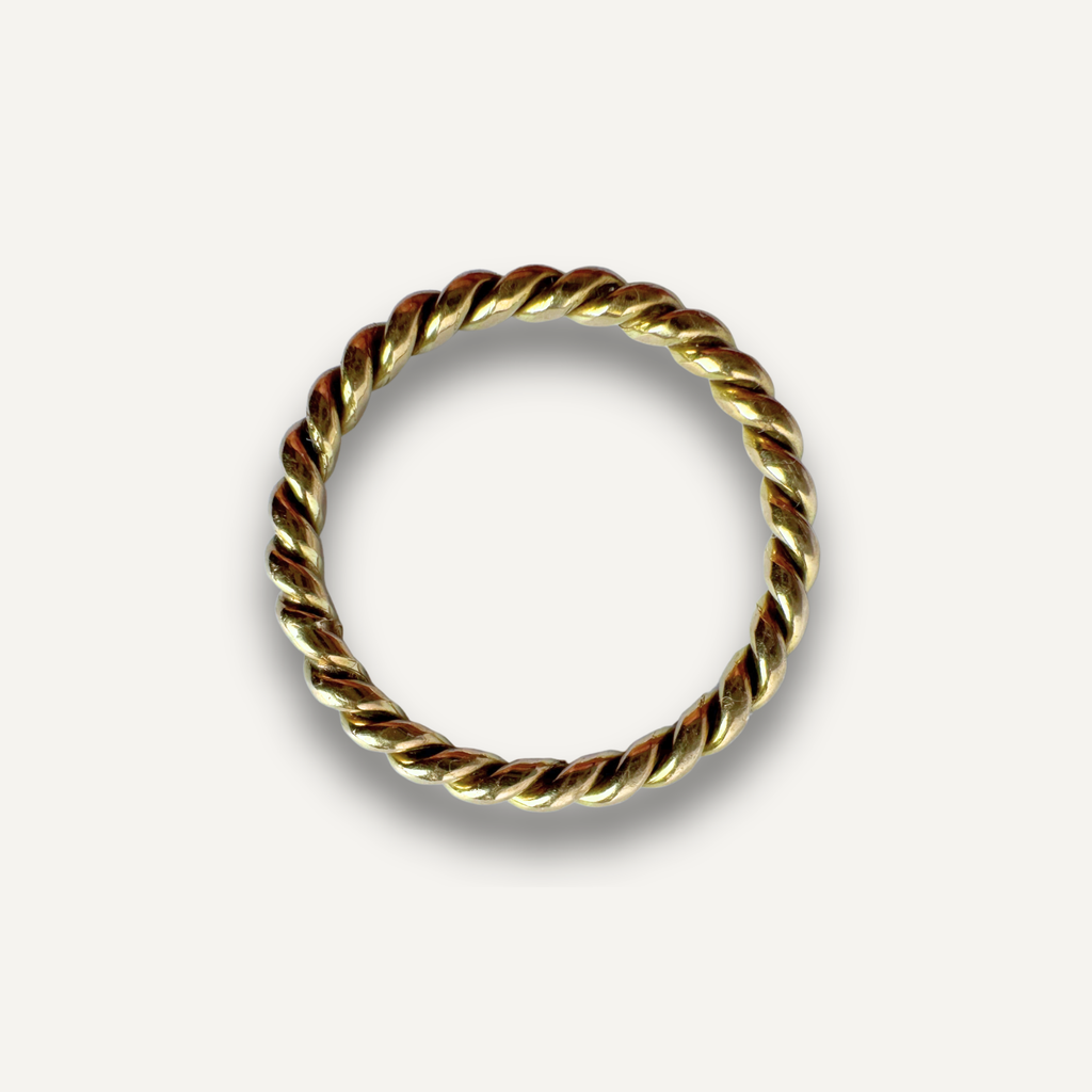 Twister Ring - Geelgoud