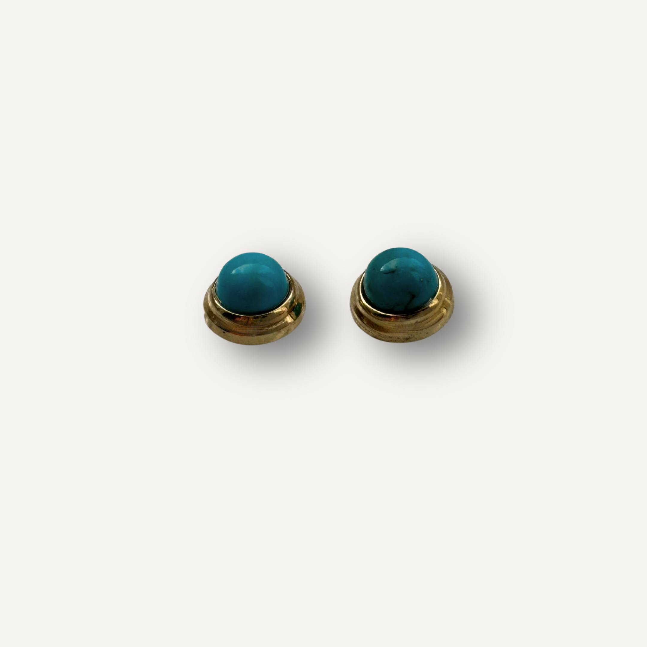 Turquoise oorknopjes