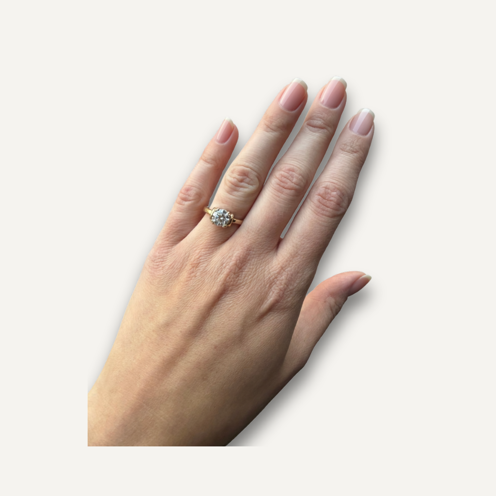 Solitair met labdiamant ring - bestseller